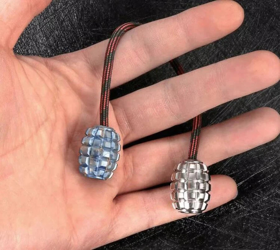 Titanium Begleri Knife Lanyard Beads Keychain Decoration DIY EDC Tool Pendant 07FC0E-D4 - KOEEK