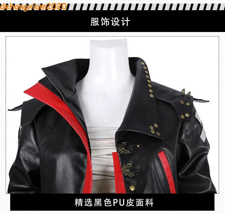 LOL Arcane Season 2 蔚 Vi Costume Women Jacket Trousers Outfits Prop Halloween 07FC0E-D4 - KOEEK