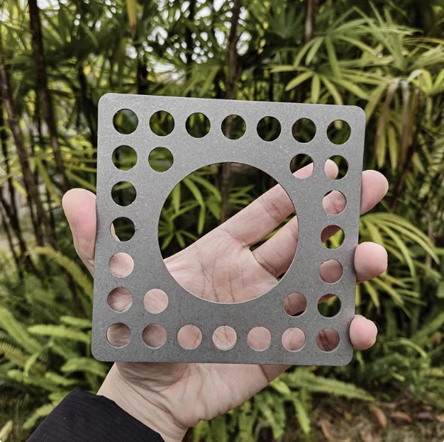 Pure Titanium Alloy Mesh Plate BBQ Bold Barbecue Camping Grill Plate 07FC0E-D4 - KOEEK