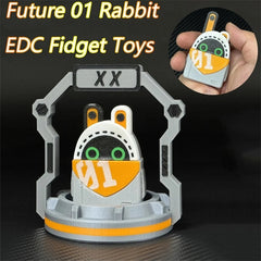 Future 01 Rabbit EDC Fidget Toy Creative Plastic Fidget Slider Stress Relief 07FC0E-D4 - KOEEK