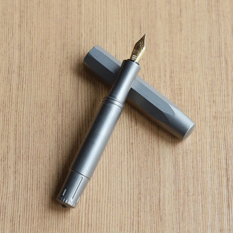 Titanium Alloy Fountain Pen Student Office Business Signature Writing Pocket Pen 07FC0E-D4 - KOEEK