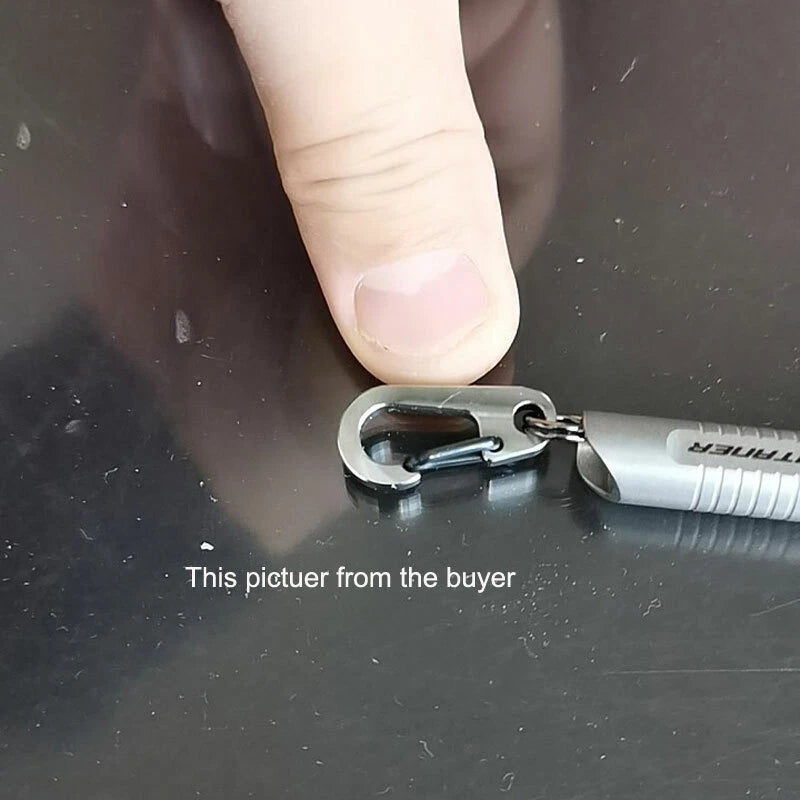 TITANER CNC Titanium Alloy Key Chain Carabiner Tools Outdoor Camping Travel EDC TITANER - KOEEK