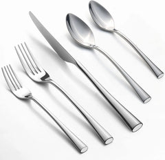 20-Piece Forged Silverware Set Stainless Steel Flatware Set,Service for 4