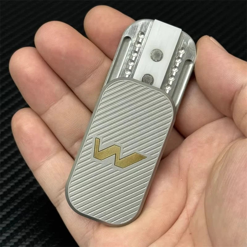 Modern Simple Stainless Steel EDC Fidget Toy Mechanical Push Fidget Slider 07FC0E-D4 - KOEEK