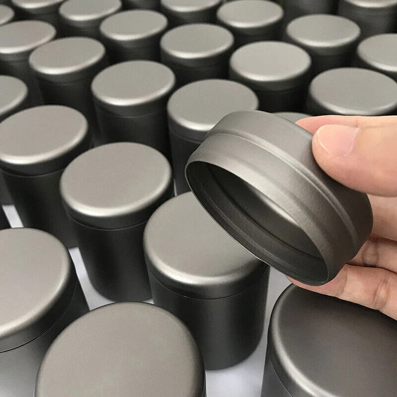 Titanium Storage Box Coffee Tea Cans Emergency Container Pills Bottle Jar 245mL 07FC0E-D4 - KOEEK