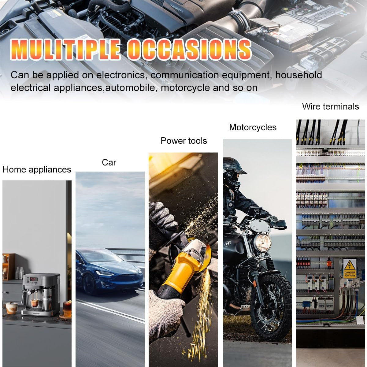 new 2 PCS Battery Terminal Cover, Soft Rubber Positive Negative Insulating 2 07FC0E-D4 - KOEEK