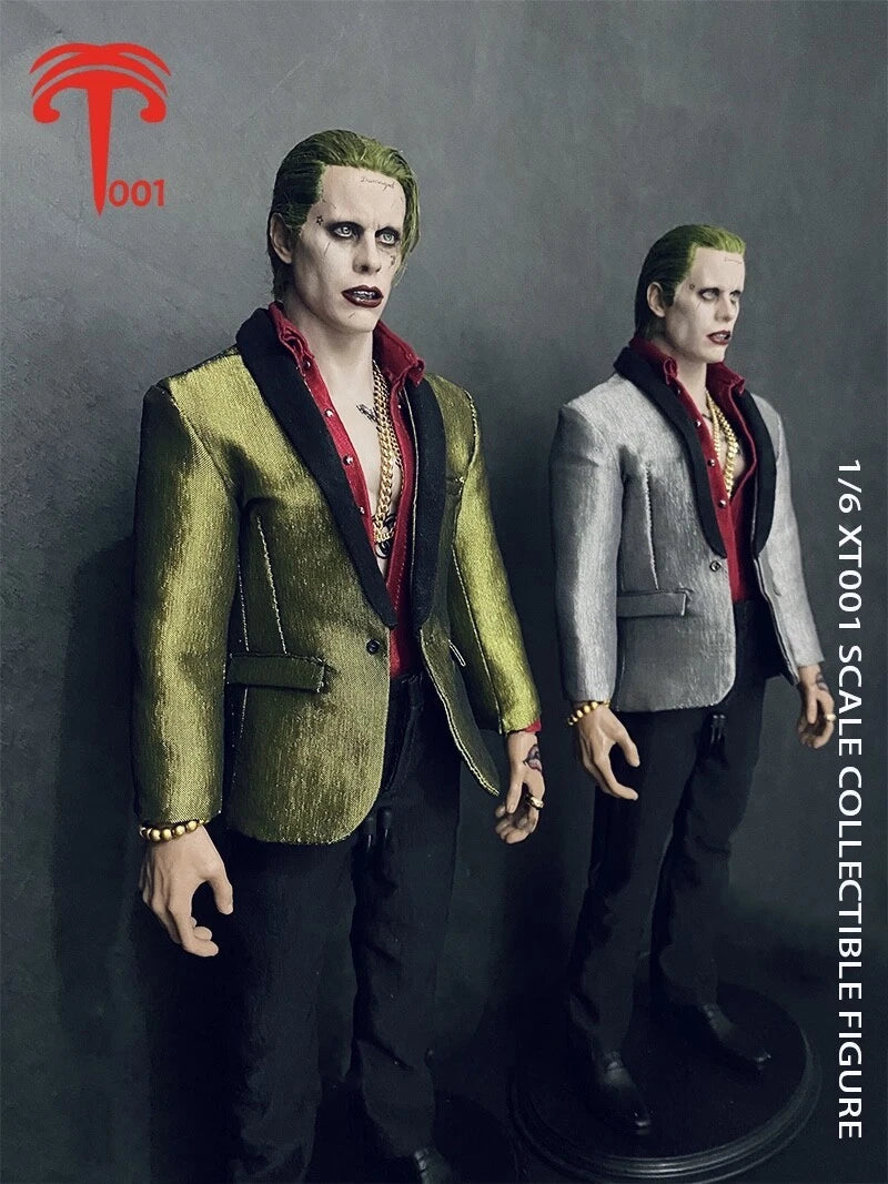 XT001 1:6 Joker Jared Leto Grey Suit Set 12inch Male Action Figure Doll Toy Gift 07FC0E-D4 - KOEEK
