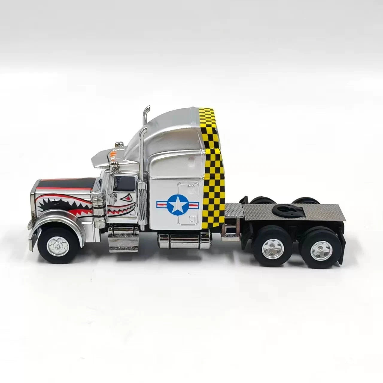 Fine Works 1:64 Peterbilt Semi Truck Tractor Diecast Model With Box Collectible 07FC0E-D4 - KOEEK