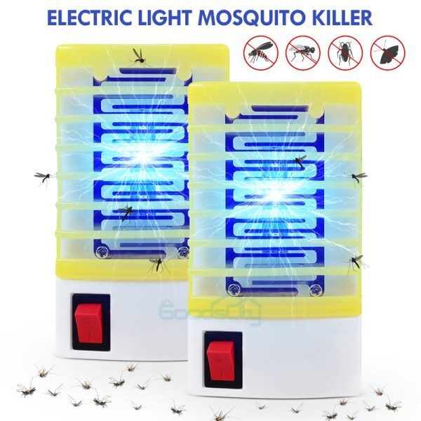 ny 3X Elektrisk Mosquito Fly Bug Insekt Zapper Killer Trap Lamp Stinger Skadedyrkontroll