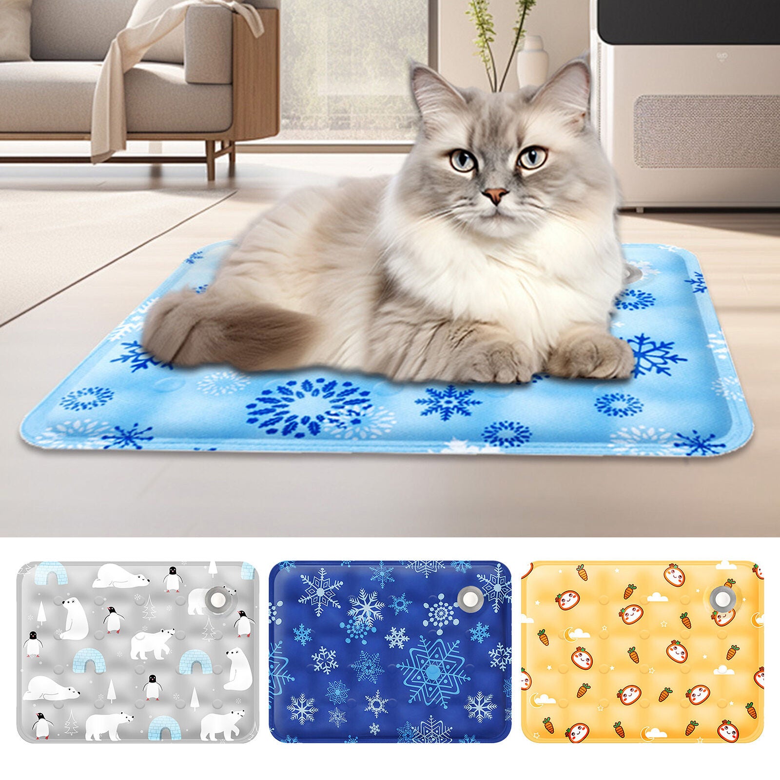 new Summer Pet Cats Dog Cooling Mat Washable Waterproof Pad Ice Blanket Waterproof koeek - KOEEK