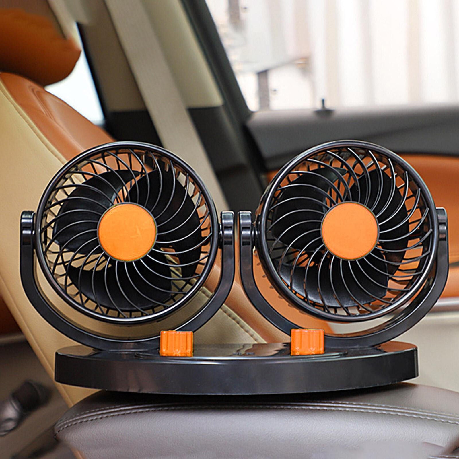 new Car Cooling Fan Auto Cooling Fan 2 Speed Strong Wind 360 Degree Rotatable koeek - KOEEK