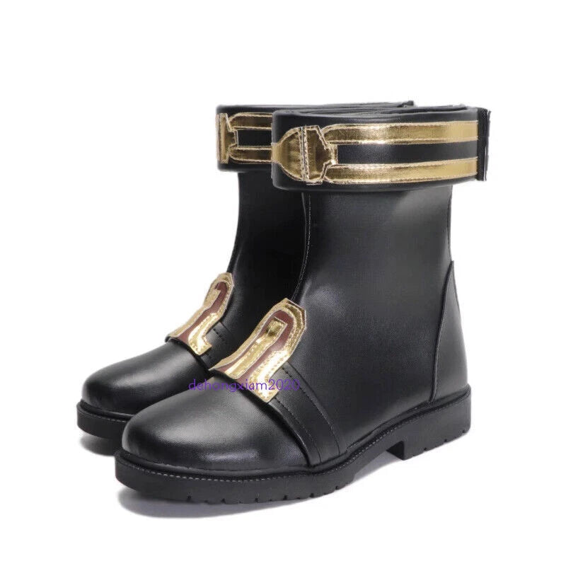 LOL Arcane Season 2 VI Cosplay Shoes Height Increase‌ Performance Black Props 07FC0E-D4 - KOEEK