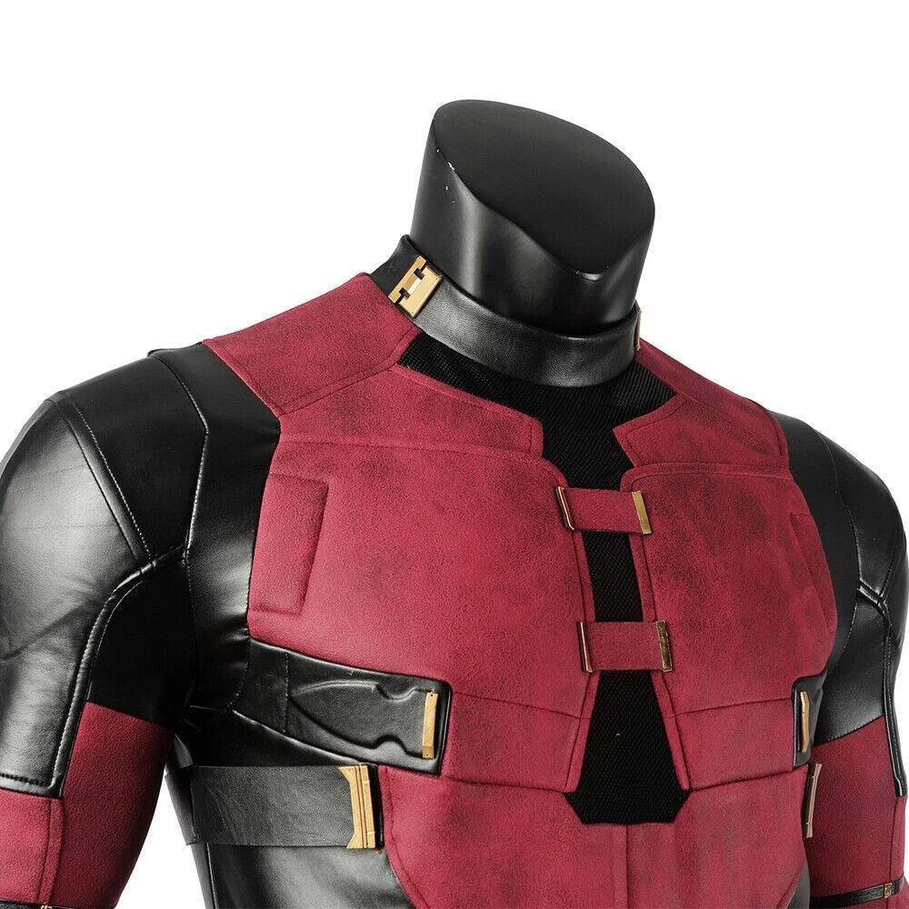 Deadpool 3 Wade Wilson Outfits Cosplay Costume Jumpsuit Mask Full Suits Custom 07FC0E-D4 - KOEEK