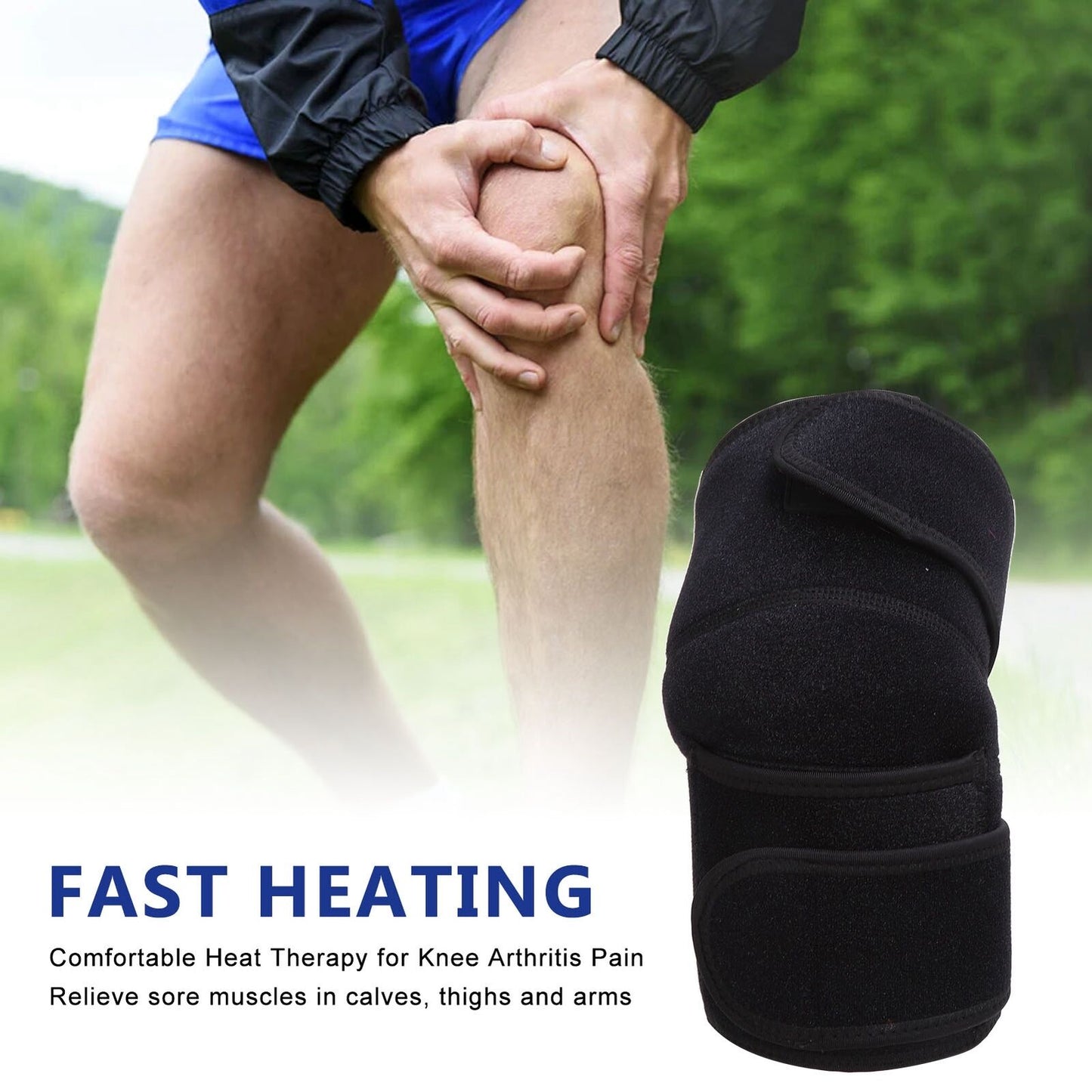 new Knee Pad Curve Shape 3 Levels Heat Settings Knee Pad Brace For Calf TArm HGF koeek - KOEEK