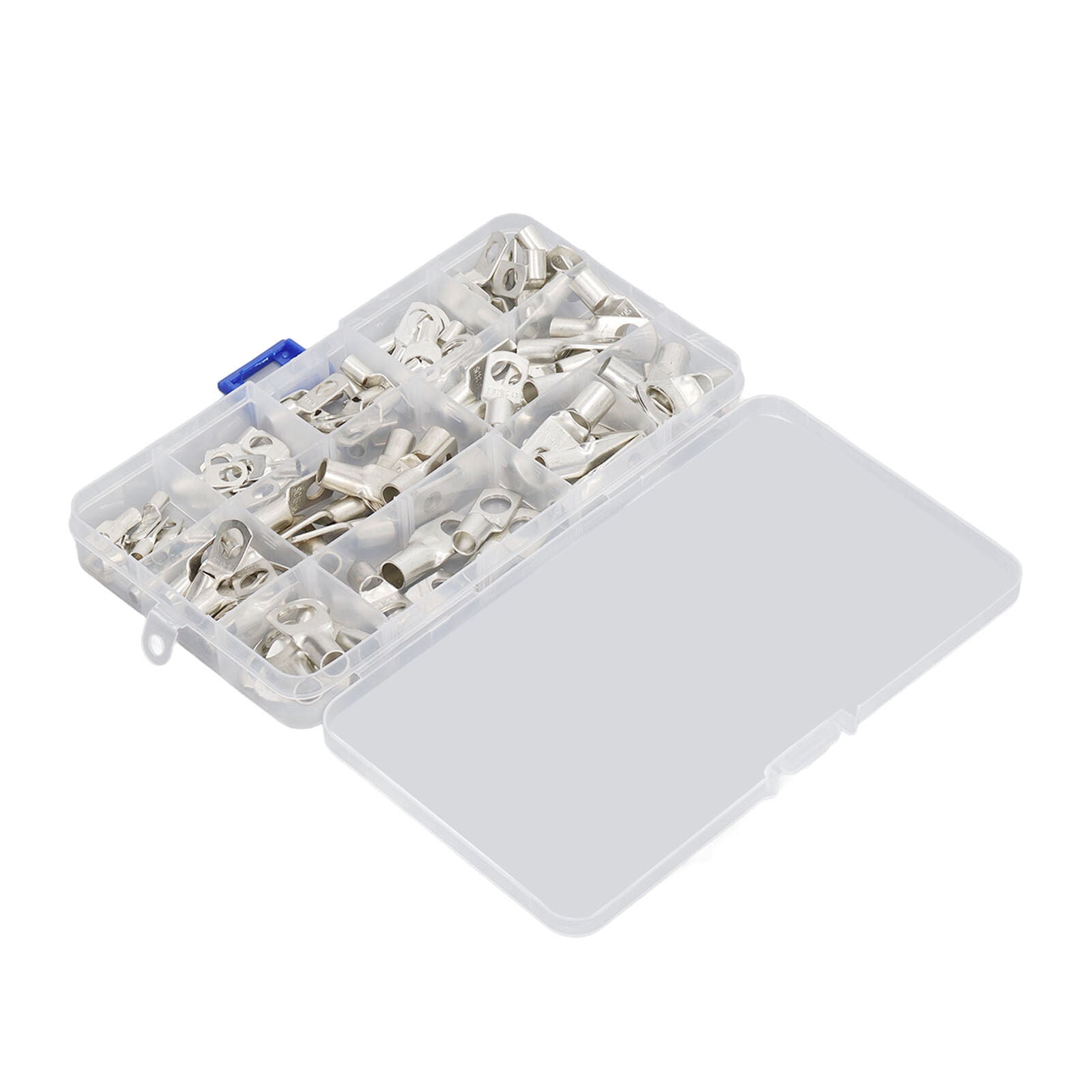 new 240Pcs Battery Cable End Copper SC Wires Lug Ring Lug Terminal With Storage Box koeek - KOEEK