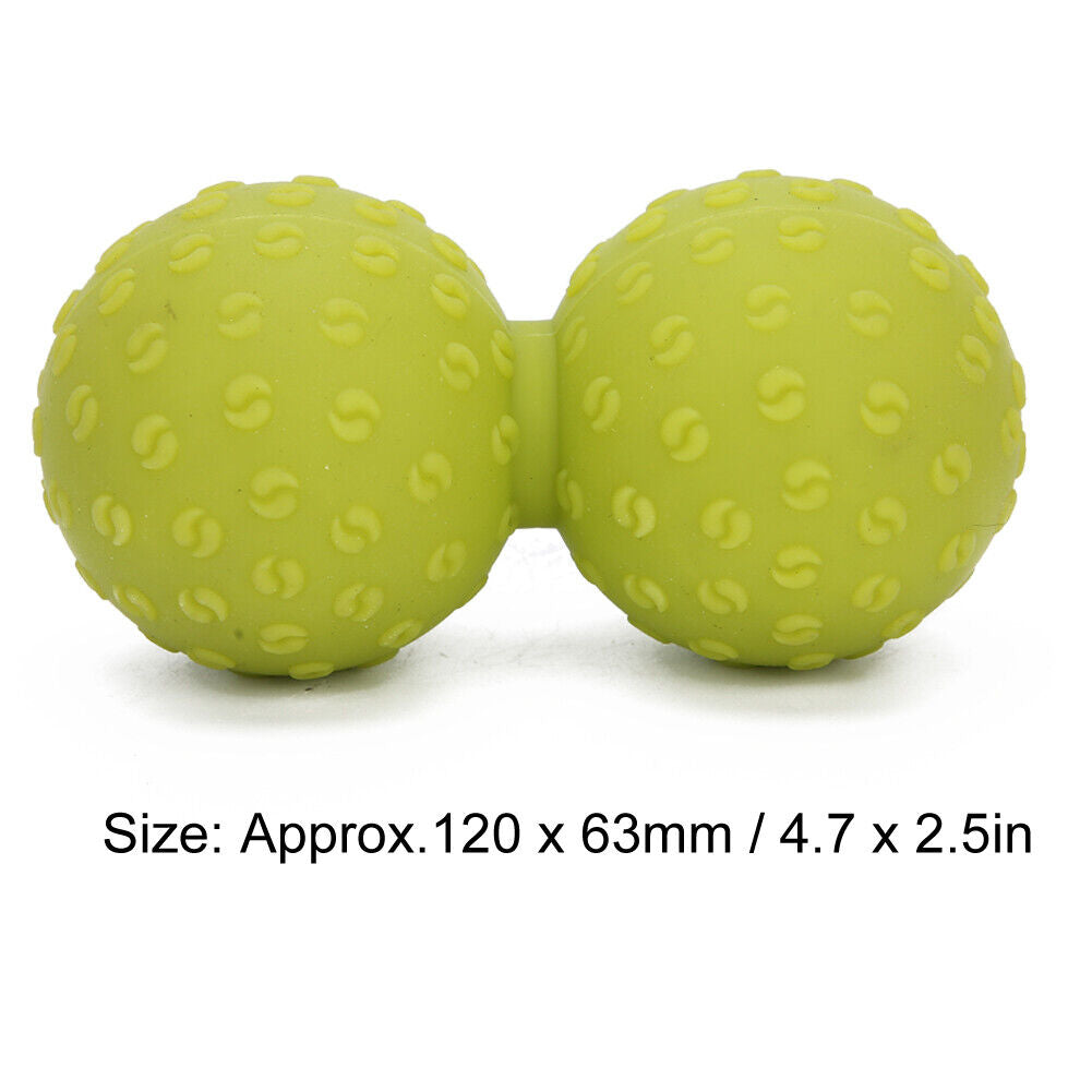 new Double Massage Ball Back Shoulder Release Deep Tissue Massage Ball(Green ) HGF koeek - KOEEK