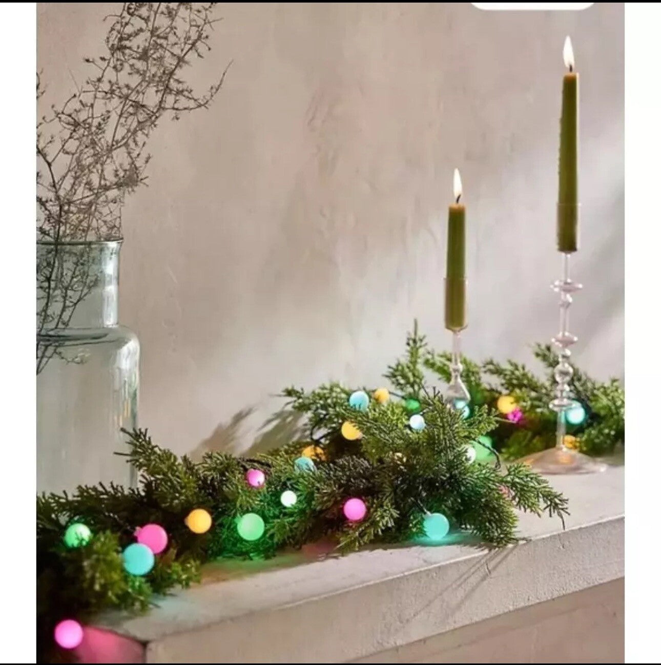 Anthropologie Terrain Good Cheer Multi Color Ball Light Strand Christmas ANTHROPOLOGIE - KOEEK