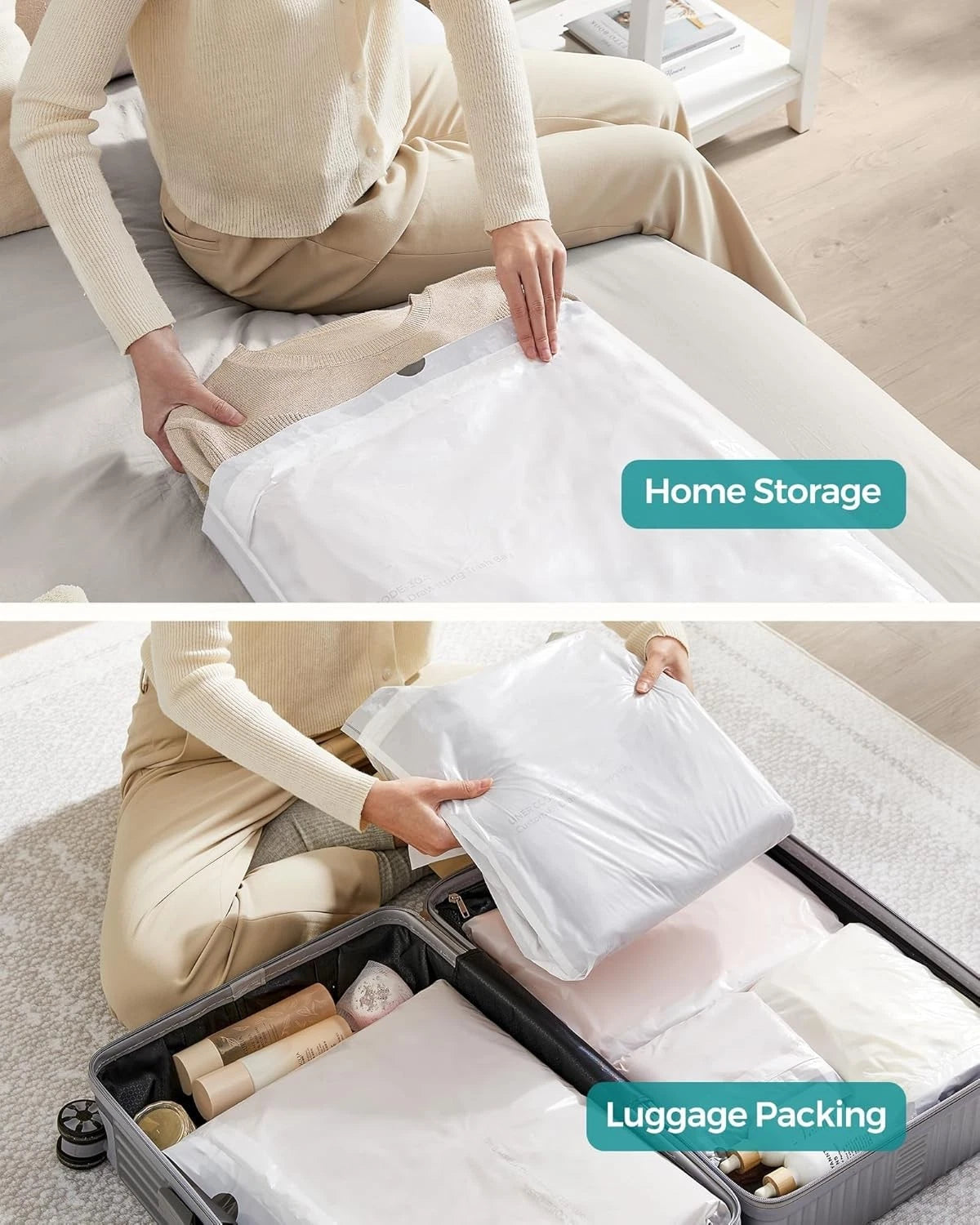 180 pull-string kitchen garbage bags, 4 rolls, white 07FC0E-D4 - KOEEK