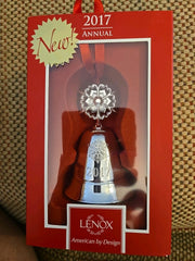 2017 Lenox Silver Musical Bell Snowflake Christmas Tree Ornament 870937 LENOX - KOEEK