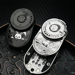 Angry Rabbit EDC Fidget Slider Stainless Steel Mechanical Ratchet Fidget Toys 07FC0E-D4 - KOEEK