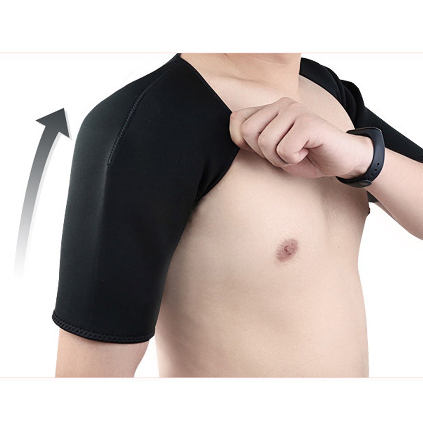 new Double Shoulder Support Warm Keeping Brace Elastic Strap Arthritis Warm Pad GBD koeek - KOEEK