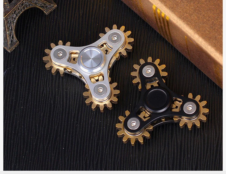 EDC Fingertip Gyroscope Decompression Spinning Top Gearwheel Boy Adult Toy Gyro 07FC0E-D4 - KOEEK