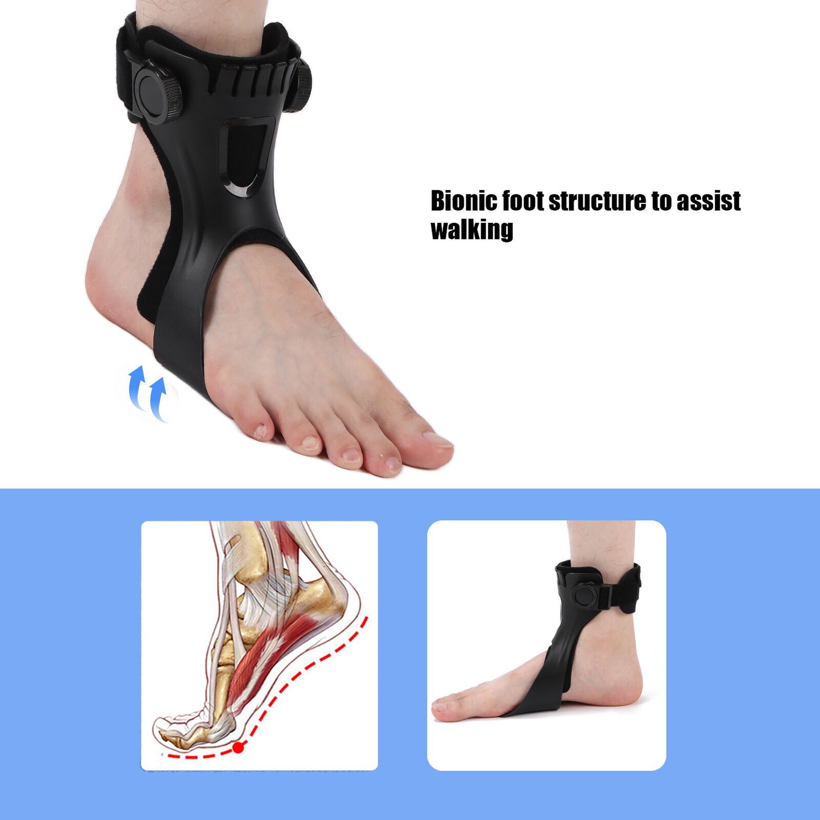 new Hemiplegia Stroke Drop Foot Ankle Brace Orthosis Inflatable   Feet Care koeek - KOEEK