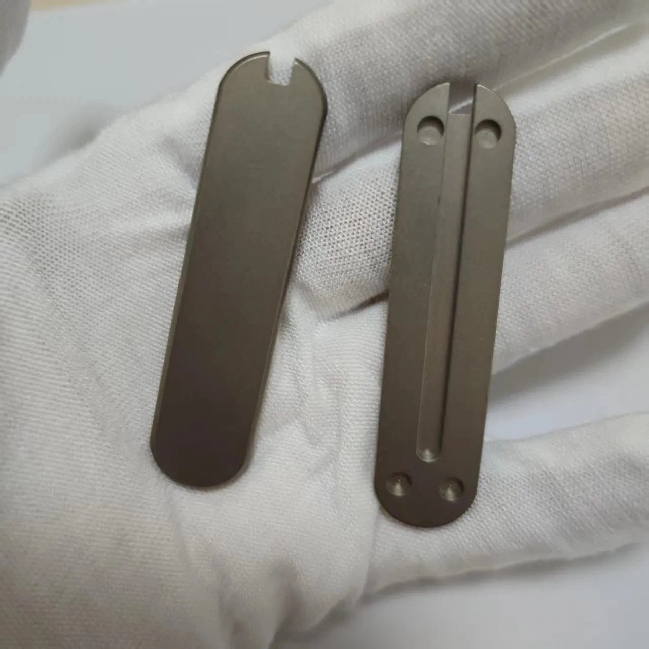 1 Pair Titanium Alloy Handle Scales for 58mm Victorinox Swiss Army Knives 07FC0E-D4 - KOEEK