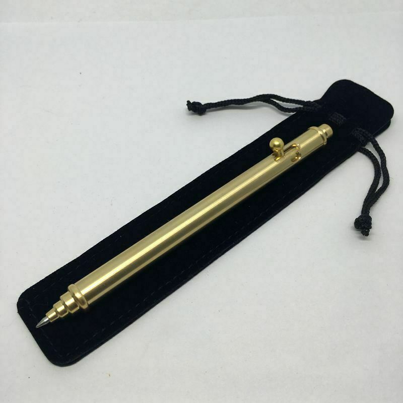EDC Brass Bolt Gel Pen Ballpoint Rollerball Signature Pens Office Stationery 07FC0E-D4 - KOEEK