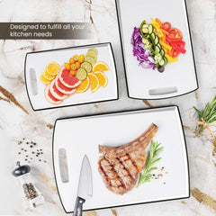 Non Slip Cutting Board,Extra Large Plastic Cutting Boards for Kitchen Dishwasher 07FC0E-D4 - KOEEK