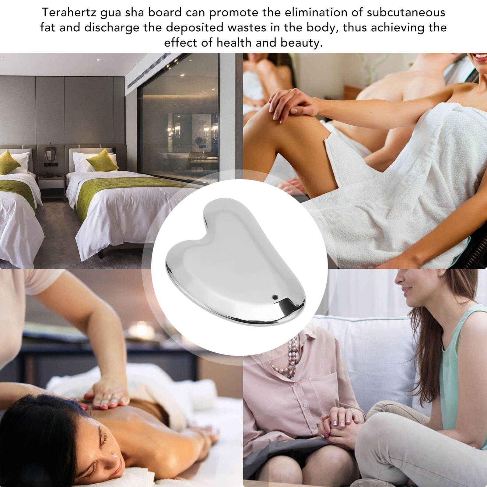 new Terahertz Gua Sha Tool Massage Lymphatic Drainage Terahertz Stone Scraping koeek - KOEEK