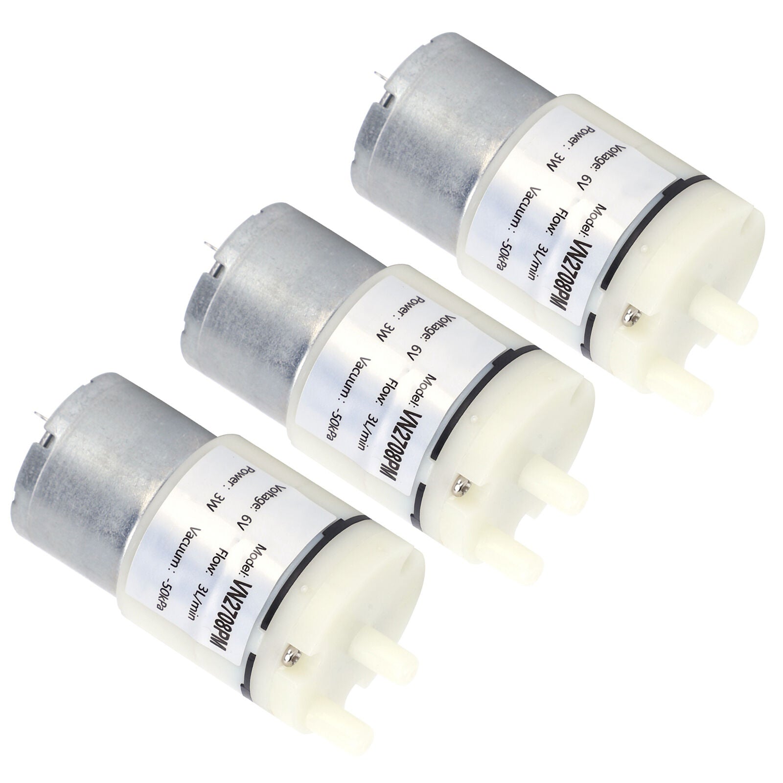 new 3Pcs Diaphragm Pump Mini Vacuum Water Motor For Fish Tank DC 6V VN2708PM koeek - KOEEK