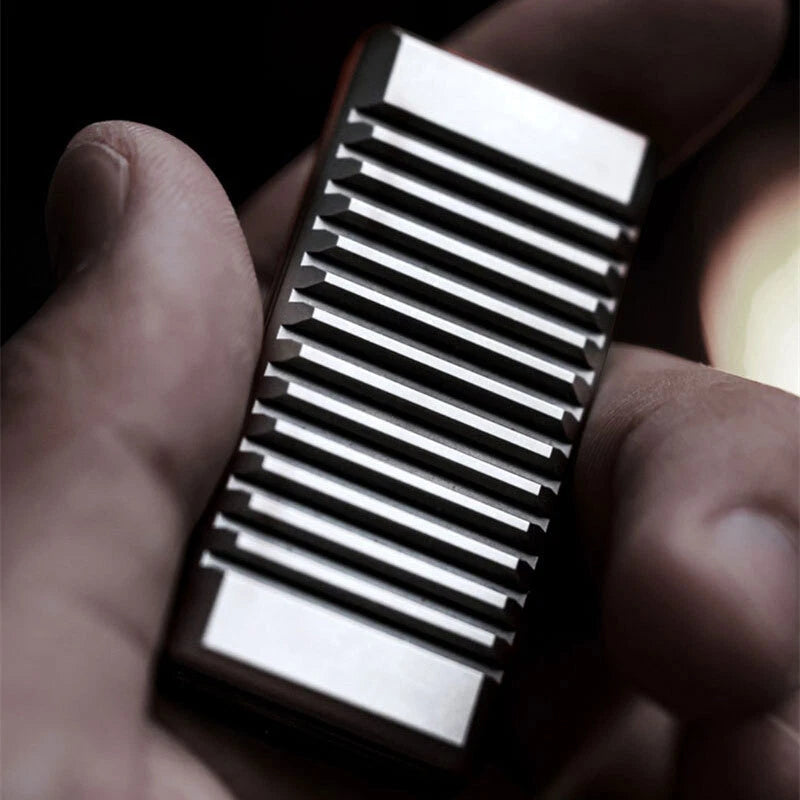 Titanium Alloy Washboard Haptic Slider EDC Fidget Slider Metal Fidget Toys Gifts 07FC0E-D4 - KOEEK