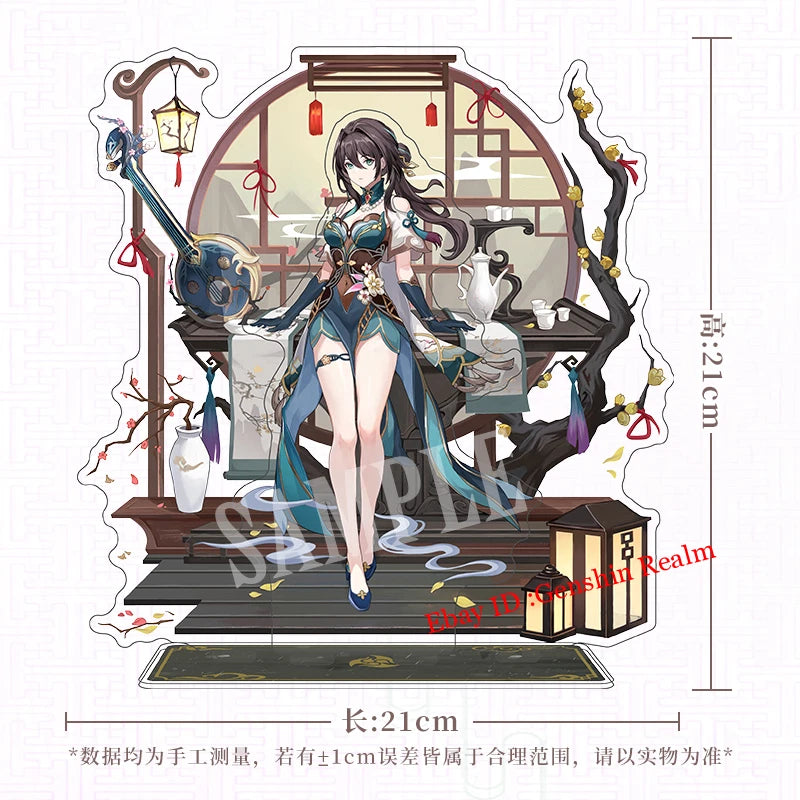 Anime Honkai: Star Rail Ruan Mei Acrylic Desktop Stand Figure Collection Decor 07FC0E-D4 - KOEEK