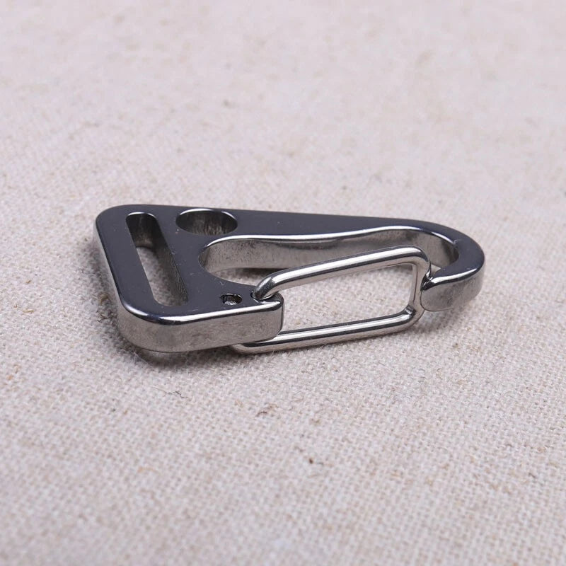 2pcs EDC Stainless Steel Keychain Carabiner Portable Car Key Bag Pendant Tool 07FC0E-D4 - KOEEK