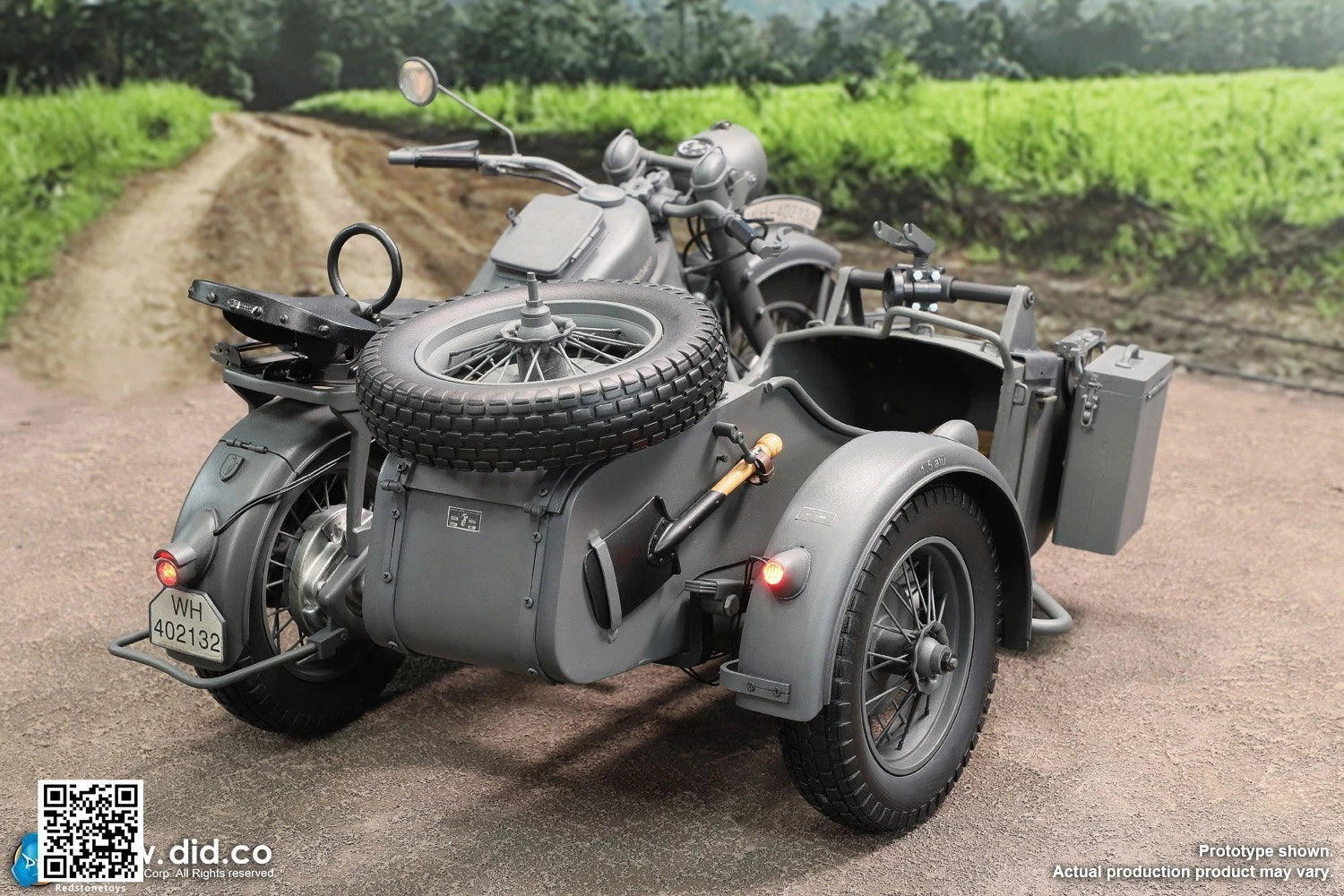 DID Motor Tricycle Motorcycle Model For 1/6 Action Figure Collection Gray Ver. DID - KOEEK