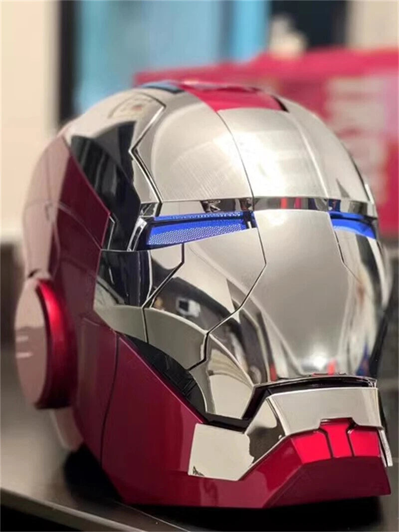 In Stock! Iron Man MK5 Wearable 1:1 Helmet Automatic Voice-Control Mask Cosplay 07FC0E-D4 - KOEEK