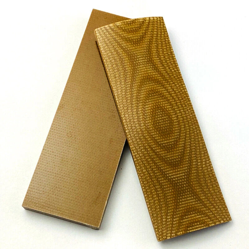 2PCS Flax Micarta Knife Handle Material Blanks Scales Knife Scales Blanks EDC 07FC0E-D4 - KOEEK