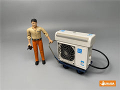1/12 Miniature Air Conditioner Toy Machine Model For 6" Action Figure Doll 07FC0E-D4 - KOEEK