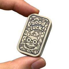 Good Luck Cat EDC Fidget Slider Alloy Fun Mechanical Push Fidget Toys Kawaii 07FC0E-D4 - KOEEK