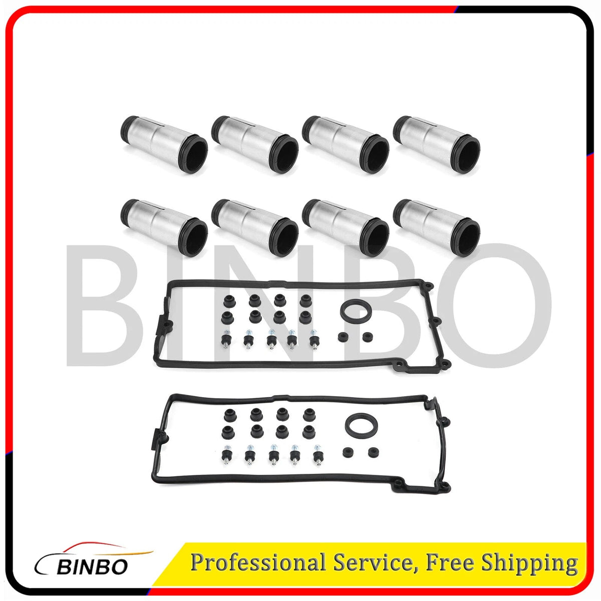 1 set Valve Cover Gaskets + Plug Tube Seal BMW E60 E61 E62 E63 E64 E65 X5 07FC0E-D4 - KOEEK