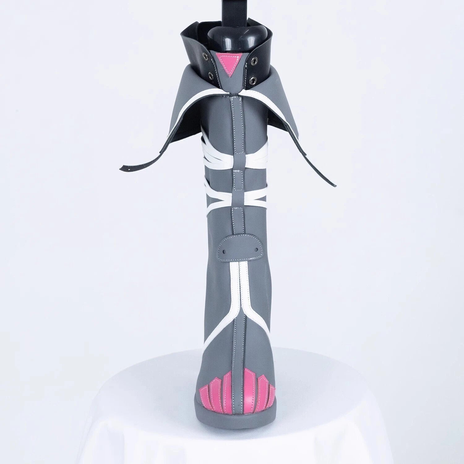 Game Zenless Zone Zero Cosplay Jane Doe Gray Shoes Long Zipper Boots Customized 07FC0E-D4 - KOEEK