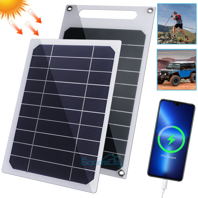 ny Solar Panel Portable PV Power Bank Outdoor Camping Vandring USB Telefonlader