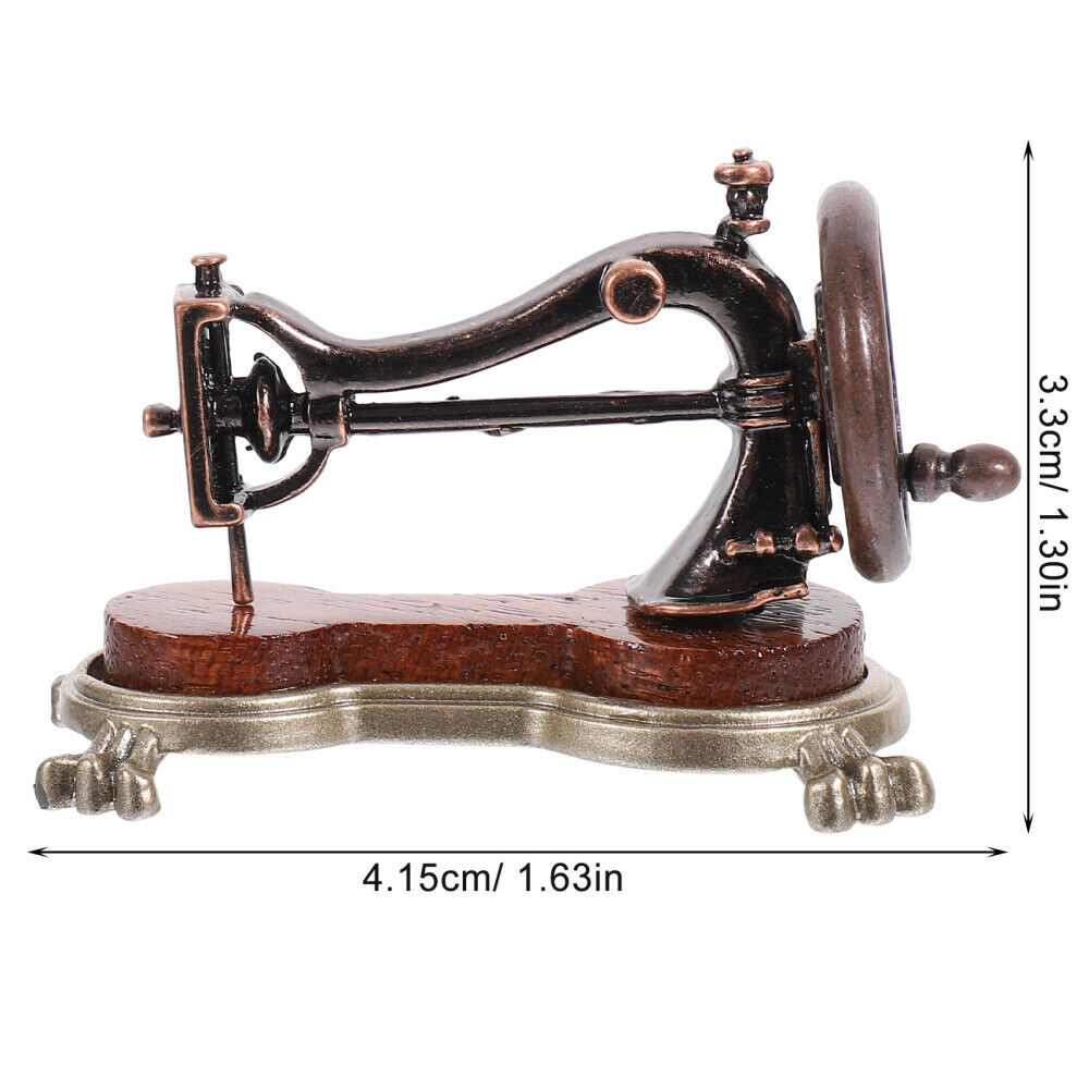 new Retro Sewing Machine Decors Mini Miniature Doll House Collectible Child koeek - KOEEK