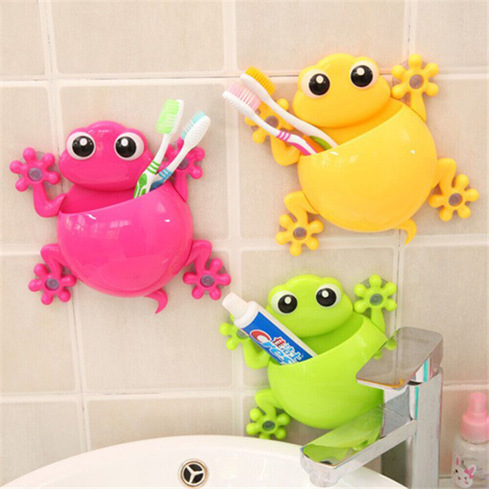 new  Tooth Brush Holder Wall Sucker Cartoon Toothbrush Organizer Child koeek - KOEEK