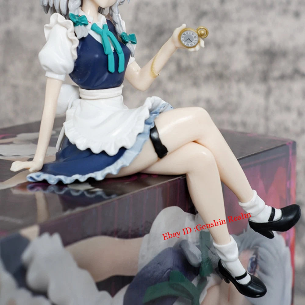 Anime Touhou Project Izayoi Sakuya Pvc Figure Model Collection Decor Gift 07FC0E-D4 - KOEEK