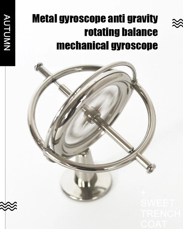 Metal Gyroscope Anti Gravity Rotating Balance Mechanical Gyroscope Teaching Tool 07FC0E-D4 - KOEEK