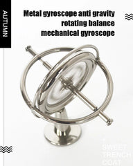 Metal Gyroscope Anti Gravity Rotating Balance Mechanical Gyroscope Teaching Tool 07FC0E-D4 - KOEEK