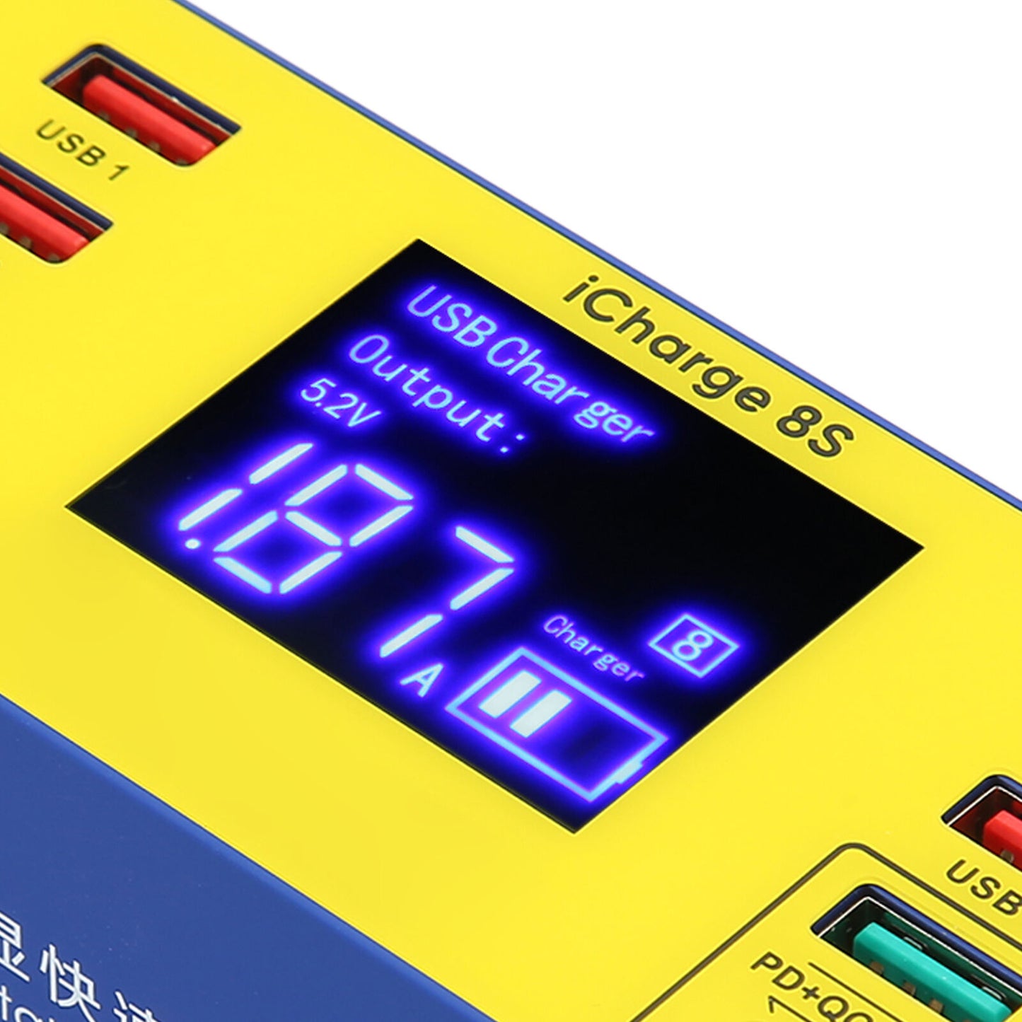 new 8 Port Charging Station 40W Fast Charging Multi Port USB Hub Charger With LCD Di koeek - KOEEK