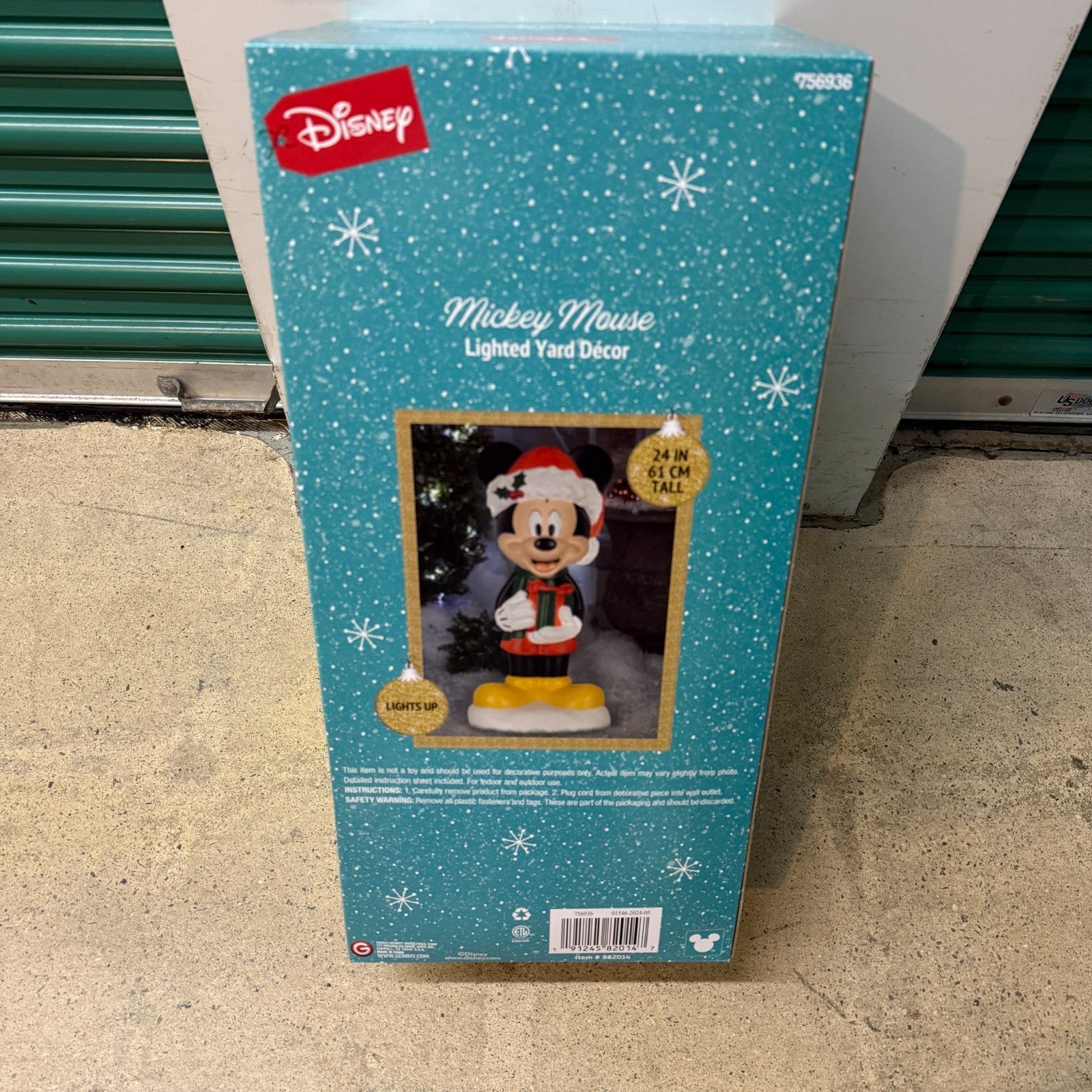 Disney Mickey Mouse Blow Mold Lighted Christmas Yard Decoration 2 FT Gemmy GEMMY - KOEEK